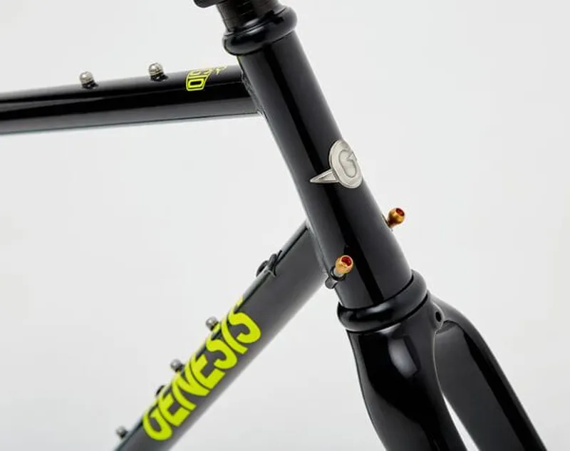 Genesis Fugio Steel Gravel Frameset - Green / Black-2